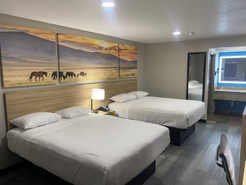 Room, 2 Queen Beds, Non Smoking | Pillowtop beds, desk, rollaway beds, free WiFi