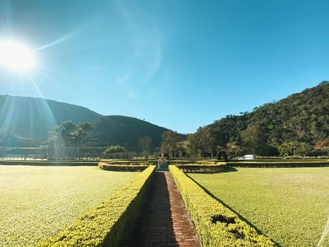 Outdoor wedding area