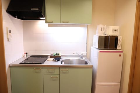 Apartment, Non Smoking (301) | Private kitchenette | Full-size fridge, microwave, stovetop, electric kettle