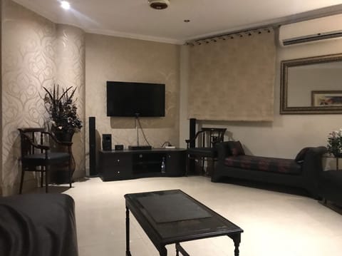 Apartment | Living room | 30-inch TV with digital channels