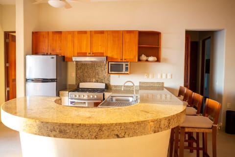 Villa, 2 Bedrooms, Ocean View | Private kitchen | Fridge, microwave, stovetop, cookware/dishes/utensils