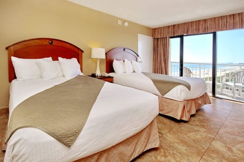 Standard Room, 2 Double Beds, Partial Sea View | In-room safe, blackout drapes, iron/ironing board, WiFi