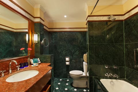 Premier Room, Valley View | Bathroom | Combined shower/tub, deep soaking tub, designer toiletries, hair dryer