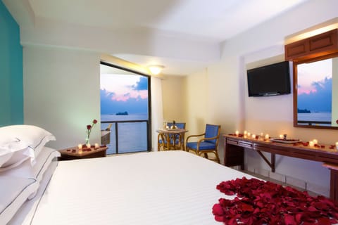 Premium Room, Sea View (Superior Level) | Premium bedding, free minibar, in-room safe, iron/ironing board