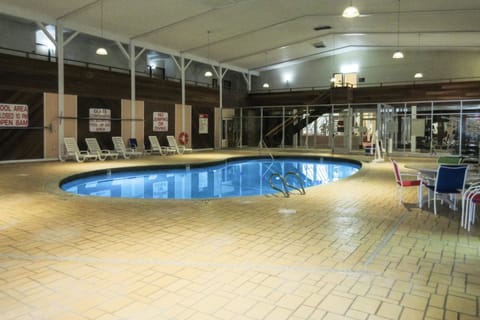 Indoor pool, open 8:00 AM to 10:00 PM, sun loungers