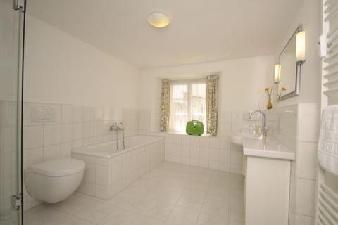 Traditional Apartment | Bathroom | Free toiletries, hair dryer, towels