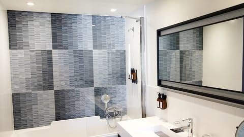 Eco-friendly toiletries, hair dryer, bathrobes, slippers