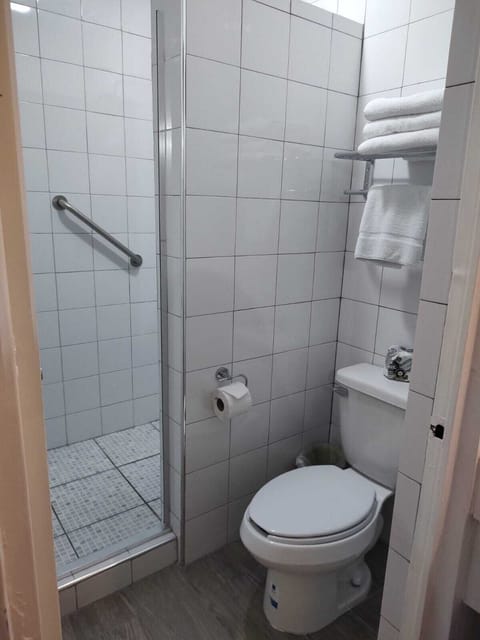 Standard Single Room, 1 King Bed | Bathroom | Shower, rainfall showerhead, hair dryer, towels