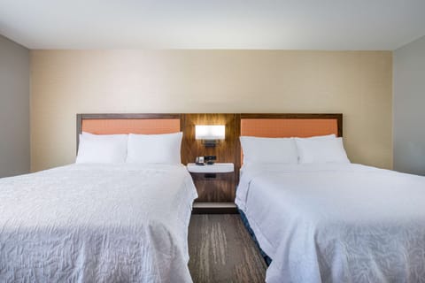 Room, 2 Queen Beds, Refrigerator | Pillowtop beds, desk, laptop workspace, blackout drapes