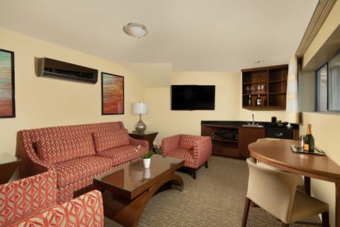 Suite, 1 Bedroom, Accessible (Two Queen) | Living area | 50-inch LED TV with cable channels, TV