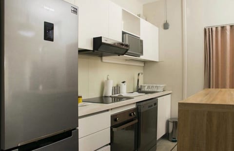 Apartment | Private kitchen | Fridge, microwave, oven, stovetop