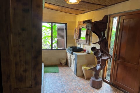 1 Bedroom Villa Herritage Wooden House | Bathroom | Shower, hair dryer, slippers, towels