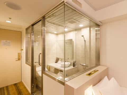 Standard Semi Double Room, Non Smoking | Bathroom | Free toiletries, hair dryer, slippers, electronic bidet