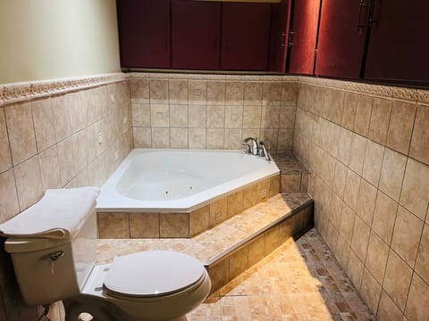 Luxury Penthouse | Bathroom | Combined shower/tub, deep soaking tub, free toiletries, hair dryer