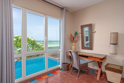 Villa, 1 Bedroom, Private Pool, Oceanfront | Premium bedding, pillowtop beds, in-room safe, desk