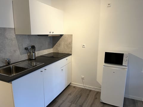 Superior Apartment (French Bed and 2 Sofas 1,40 m x 2 m) | Private kitchen | Full-size fridge, stovetop, toaster, cookware/dishes/utensils