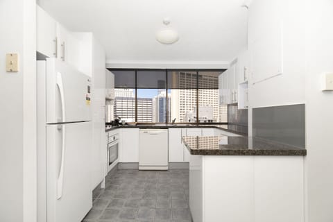 Apartment, 2 Bedrooms, Balcony | Private kitchen | Full-size fridge, microwave, oven, stovetop