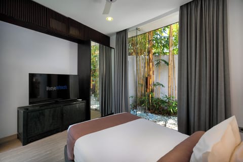 Luxury Villa, 4 Bedrooms, Private Pool, Garden View | Minibar, in-room safe, desk, laptop workspace