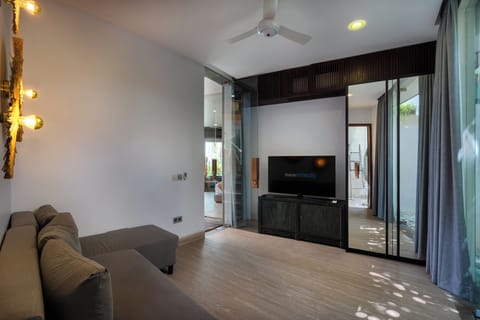 Luxury Villa, 4 Bedrooms, Private Pool, Garden View | Minibar, in-room safe, desk, laptop workspace