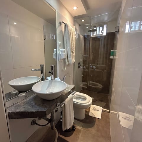 Standard Single Room | Bathroom | Shower, free toiletries, hair dryer, towels