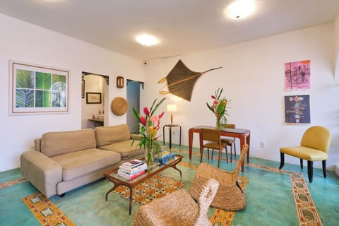 32-inch flat-screen TV with satellite channels, TV