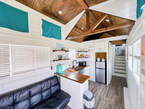 Standard Cabin, 1 Bedroom | Living area | 30-inch TV with cable channels