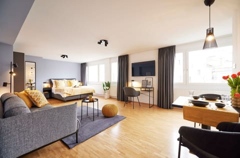 Superior Apartment, 1 Bedroom (Karlstraße 42-44) | 1 bedroom, in-room safe, individually decorated, desk