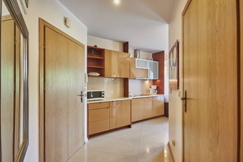 Standard Apartment | Private kitchen | Fridge, cookware/dishes/utensils