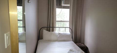 City Double Room (Shared Bathroom) | Individually furnished, blackout drapes, soundproofing