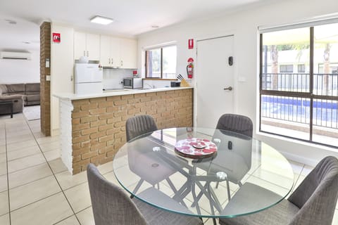 Deluxe Apartment, 2 Bedrooms | Private kitchen | Fridge, microwave, coffee/tea maker, electric kettle