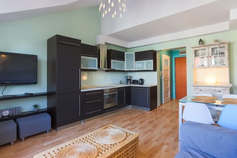 Superior Apartment | Private kitchenette | Fridge, stovetop, toaster, cookware/dishes/utensils