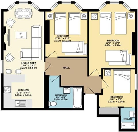 Apartment | 3 bedrooms, WiFi