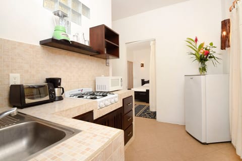 Apartment, 1 Bedroom (Private Kitchen) | Private kitchen | Coffee/tea maker, toaster, highchair, blender