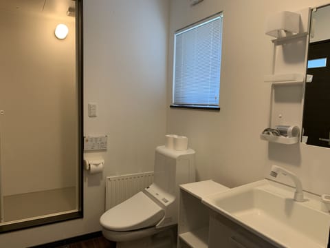 House | Bathroom | Shower, free toiletries, hair dryer, slippers