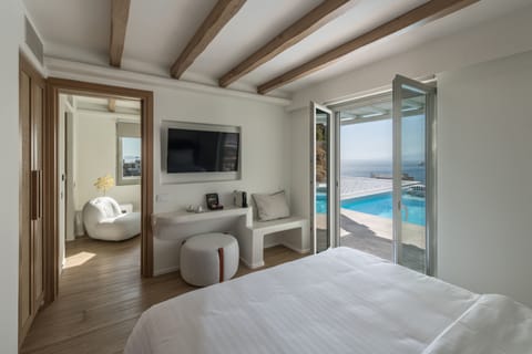 Grand Suite, Multiple Beds, Private Pool, Sea View | In-room safe, soundproofing, free WiFi, bed sheets