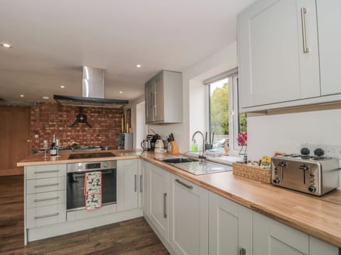 Fridge, dishwasher, electric kettle, toaster