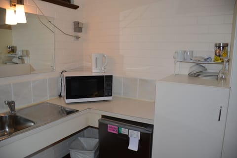 Queen & Single Room | Private kitchenette | Fridge, microwave, electric kettle, toaster