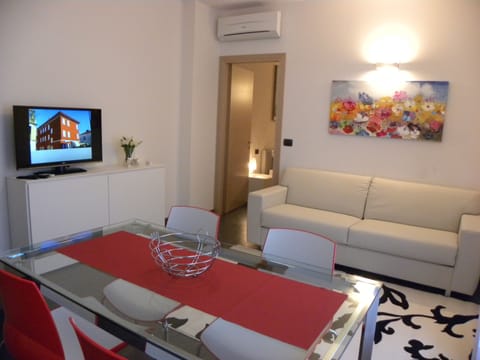 42-inch flat-screen TV with satellite channels, LCD TV