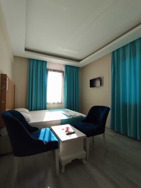 Premium bedding, minibar, desk, laptop workspace