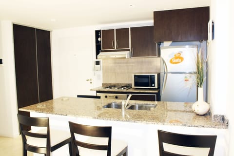 Standard Apartment | Private kitchen | Fridge, microwave, stovetop, coffee/tea maker