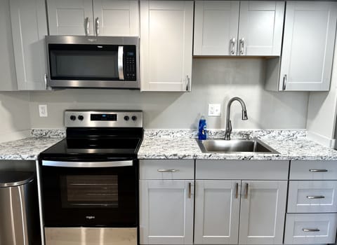 Long View Suite, 1 Bedroom | Private kitchen | Full-size fridge, microwave, dishwasher, cookware/dishes/utensils