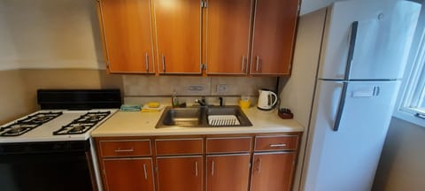 Family Apartment | Private kitchen | Microwave, electric kettle, toaster, cookware/dishes/utensils