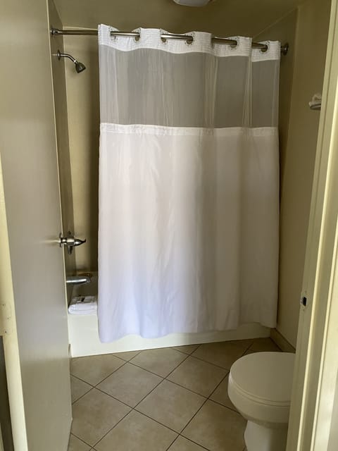 Double Room | Bathroom | Combined shower/tub, hair dryer, towels