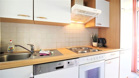 Deluxe Apartment, Balcony | Private kitchen | Fridge, cookware/dishes/utensils