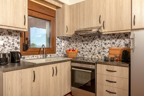 Family Apartment | Private kitchen | Full-size fridge, stovetop, espresso maker, electric kettle