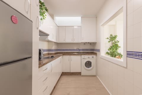 Premier Apartment, 1 Bedroom, Terrace | Private kitchen | Fridge, microwave, electric kettle, toaster