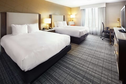 Executive Room, 2 Queen Beds, Non Smoking | Premium bedding, down comforters, pillowtop beds, in-room safe