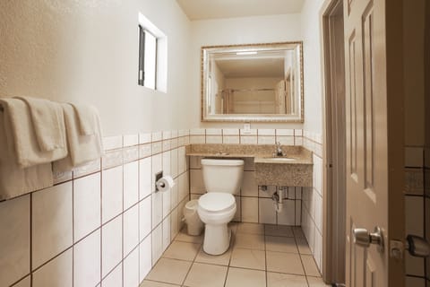 Standard Room, 1 King Bed, Non Smoking | Bathroom | Free toiletries, hair dryer, towels