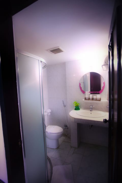 Deluxe Twin Room | Bathroom | Shower, rainfall showerhead, free toiletries, hair dryer