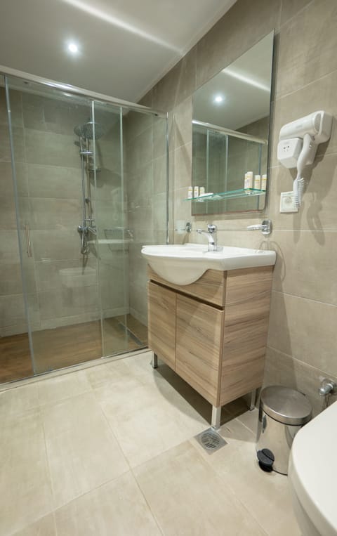 Triple Room | Bathroom | Shower, free toiletries, hair dryer, towels